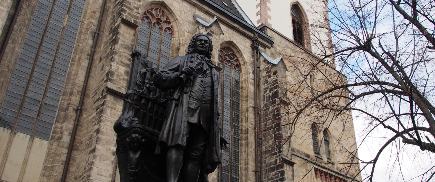 Thomaskirche mit Bach-Denkmal, Leipzig